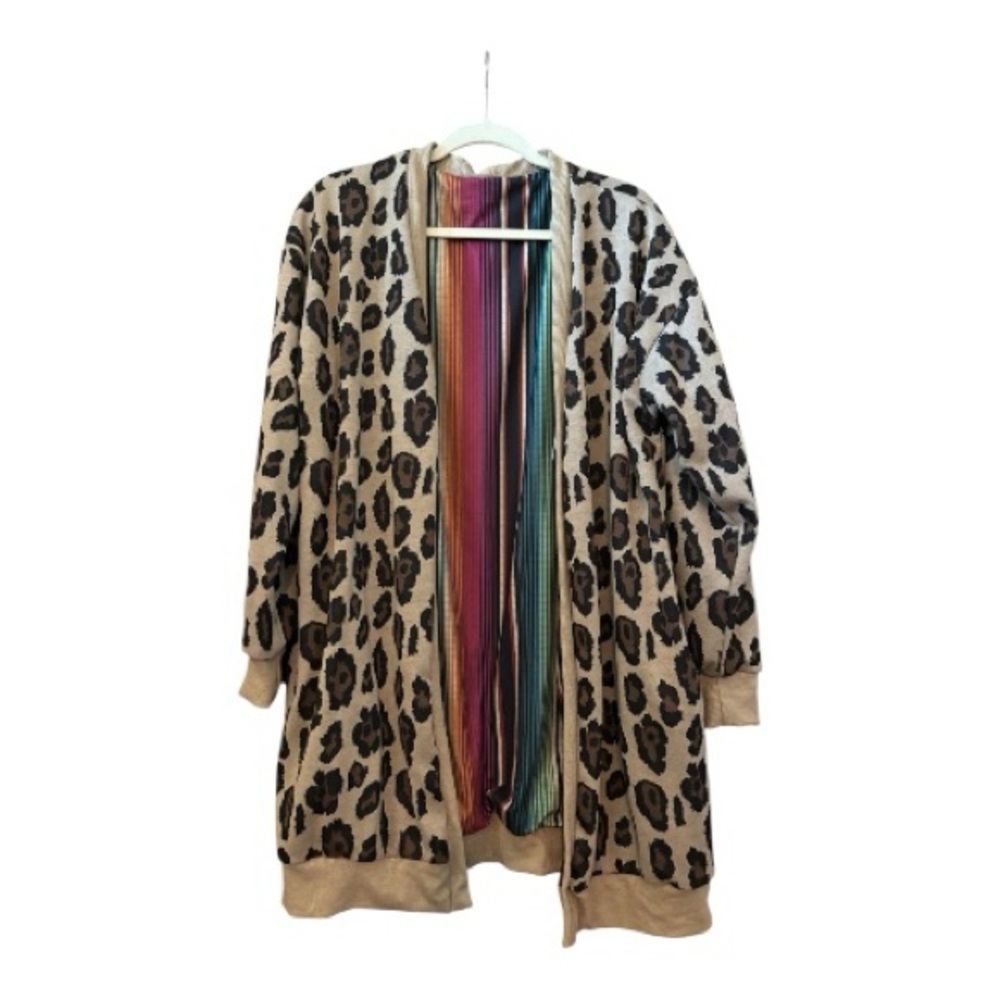 Crazy Train Animal Print Teddy Jacket